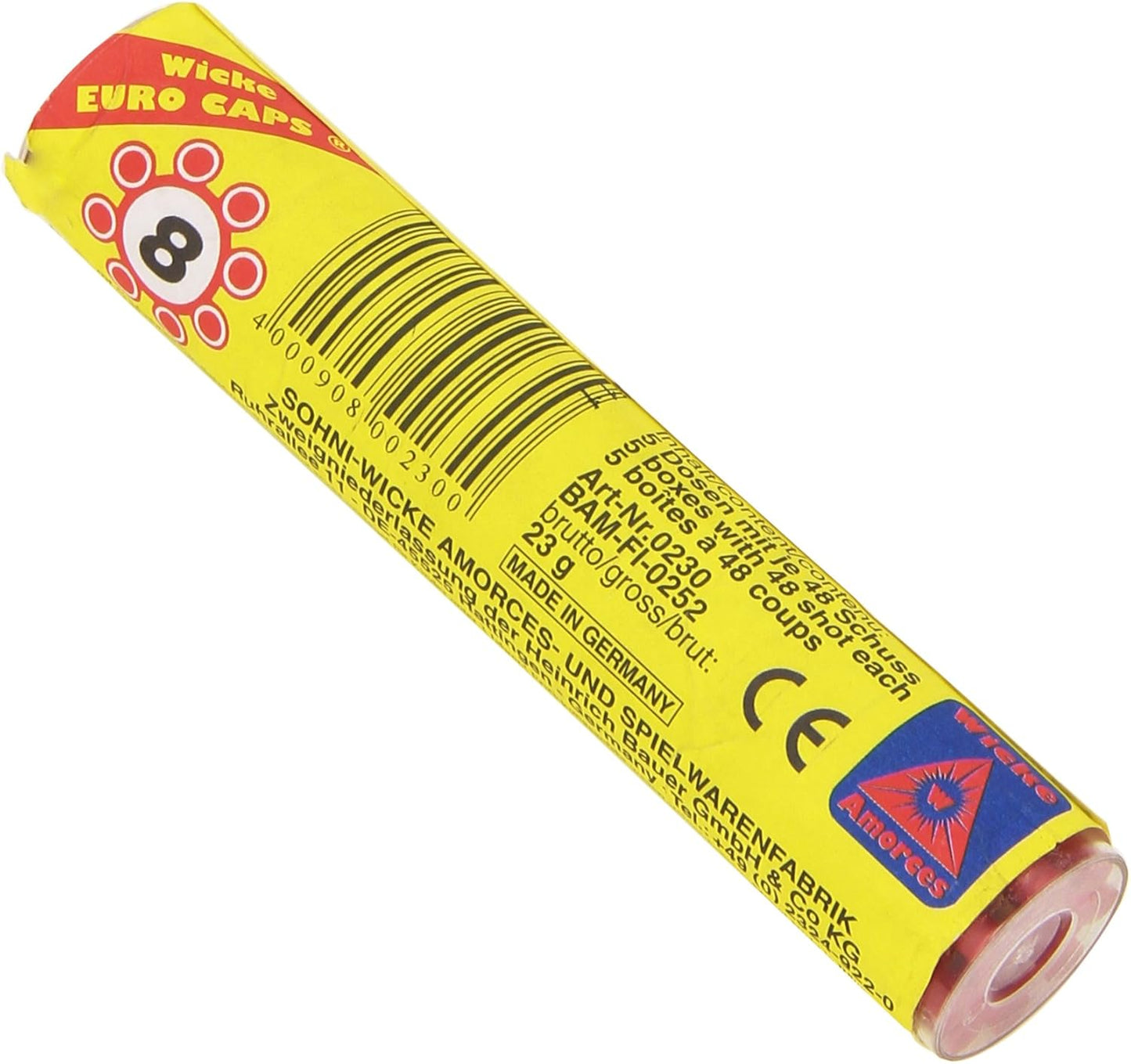 8 Shot Ring Gun Caps - 5 Boxes With 48 Shots Each - 1 Tube